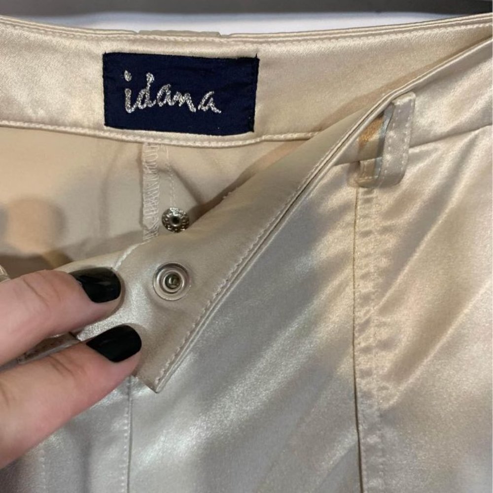 Woman’s satin pants. Champagne colour. Unique ankle design. Size … - Picture 6 of 8